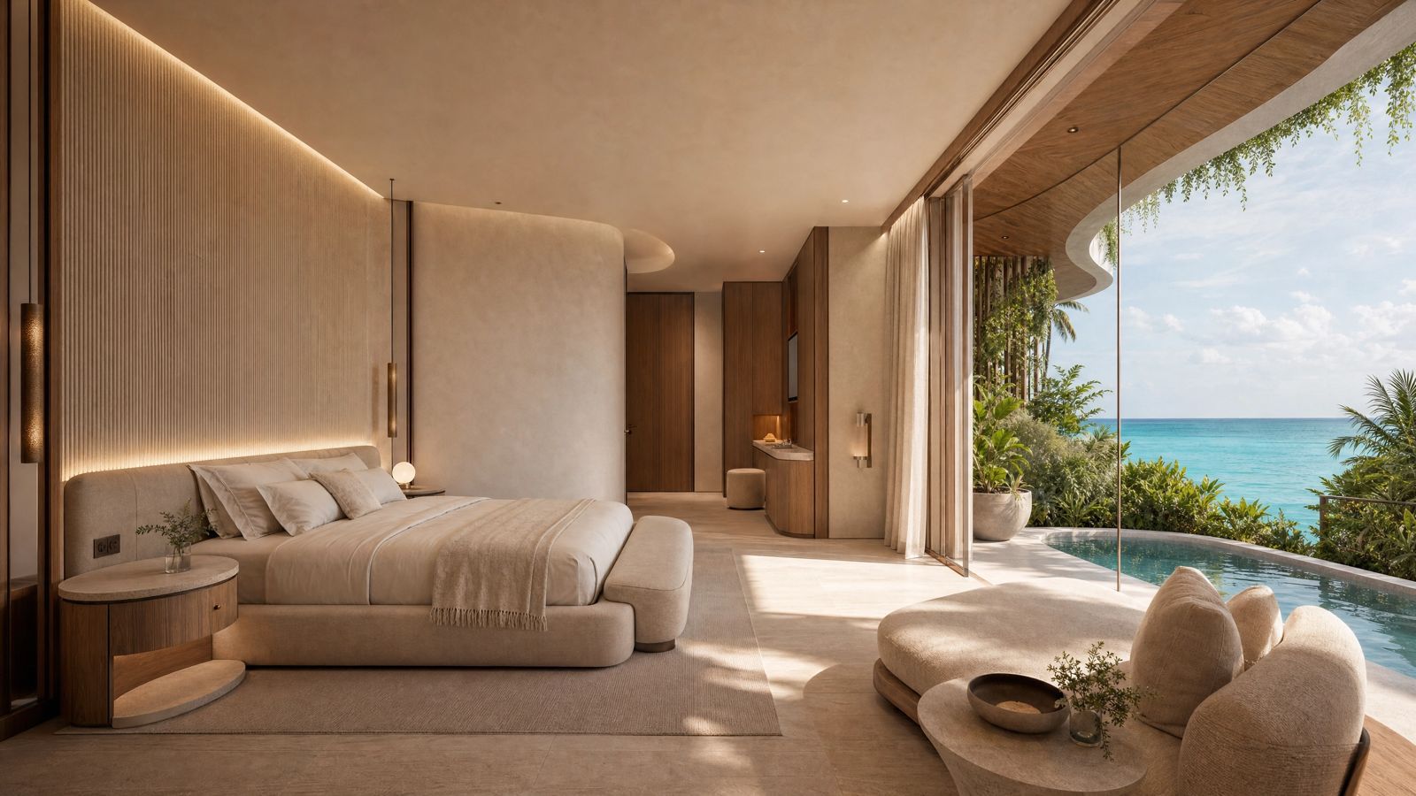 A private suite at first light